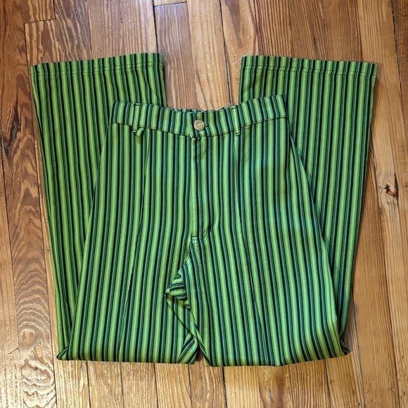 BBP Green Mono Striped Western Pants - Picture 3 of 7